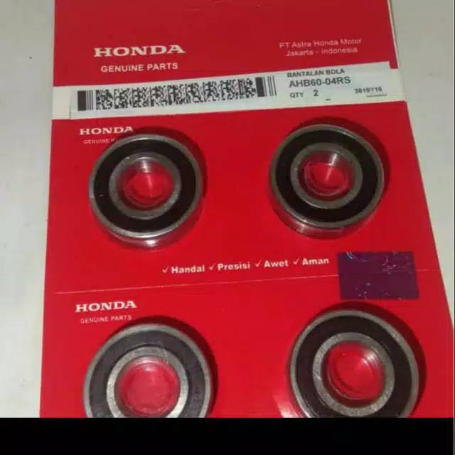 KDM_24 Bearing 6004-RS Lahar Laher Bantalan Bola Ball Honda Tutup Karet Press.harga satuan