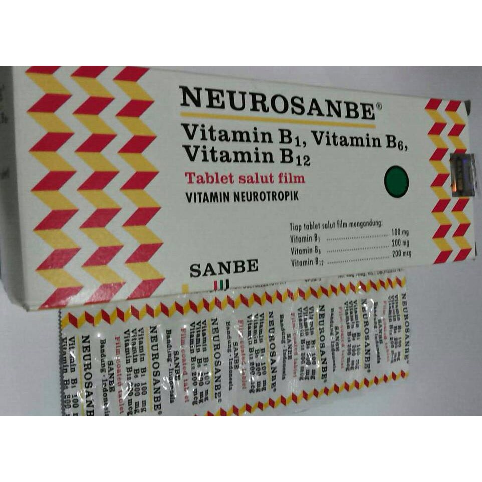 TERMURAH Neurosanbe Vitamin B1, B6, B12 / Vitamin Neurotopik