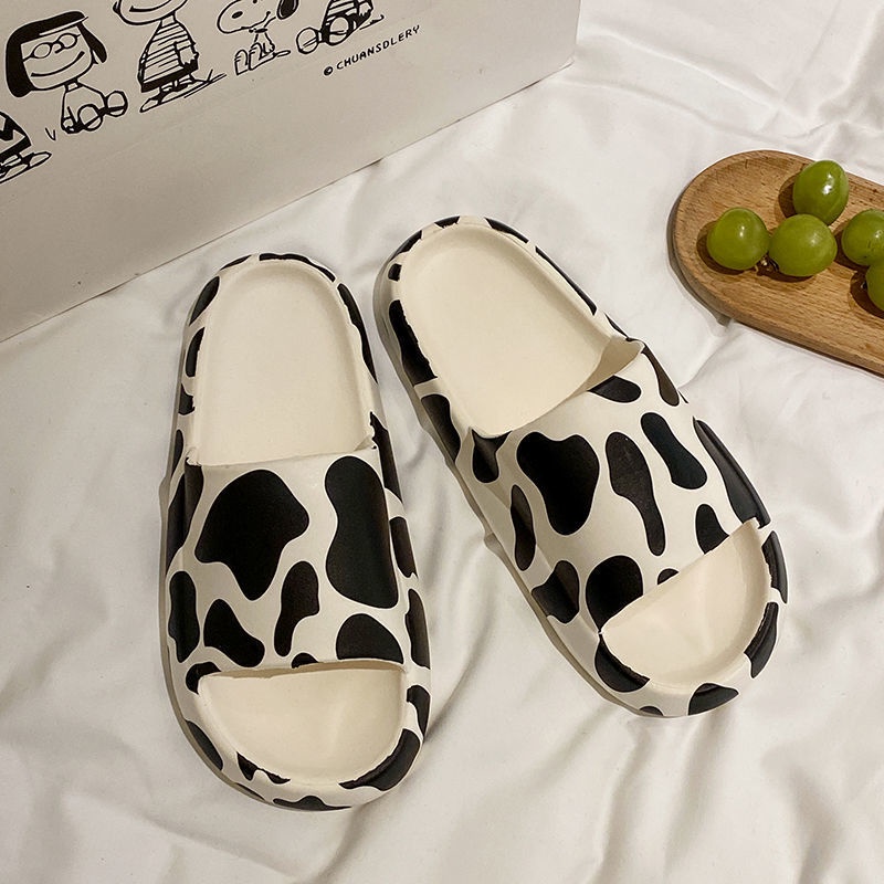 ☀ACCBAYI☀ SF02 Sandal Slop Motif Panda / Sandal Slop Motif lOVE /  Sandal Fashion Wanita / Sandal Lucu & Imut / Slip Sandal Cewek Sandal Import-ZEBRA PUTIH