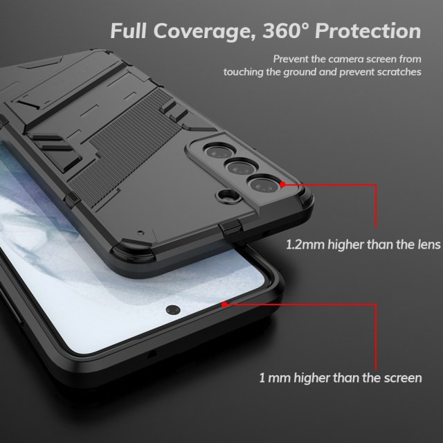 SAMSUNG GALAXY S21 FE 5G SOFT CASE KICKSTAND CYBERPUNK SERIES