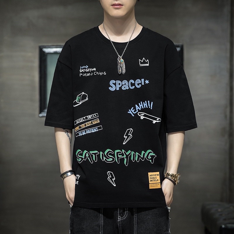 KAOS DISTRO IMPORT PRIA WANITA KOREA BTS ORIGINAL M-3XL JY10