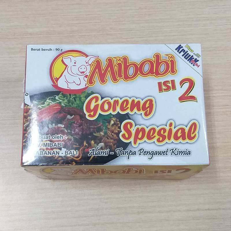 Mibabi Isi 2 Mi Tabanan Bali 90gr Mie Babi Mi Babi Asli Bali Kuah / Goreng Samcam Spesial Instan