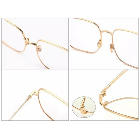 ♥TMALL88♥ Kacamata Baca Frame KM34 Metal Gaya Retro Untuk Pria / Wanita B10