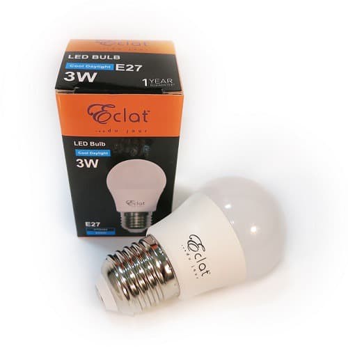 ECLAT LAMPU LED BULB 3W CDL E27 BOHLAM 3 WATT PUTIH LED BULB