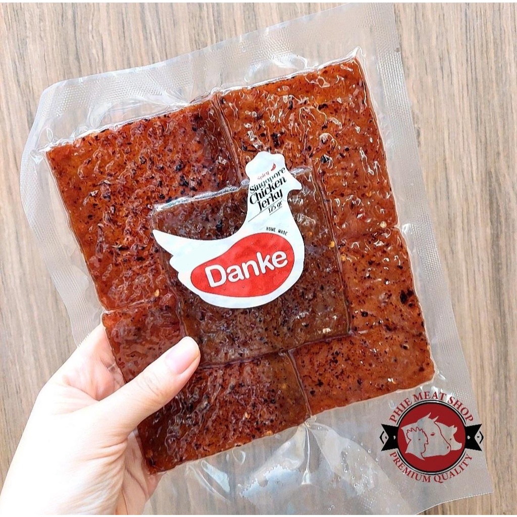 

Dendeng Ayam DANKE Ala Singapura / Chicken Jerky Tanpa Pengawet MSG Premium