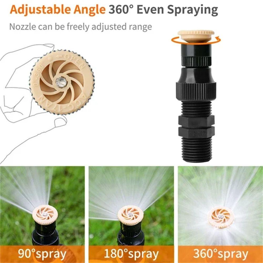 Sprinkler Agustina Tahan Penuaan Bisa Disambung Seri Pelindung Sinar Matahari360° Alat Penyiram Adjustable