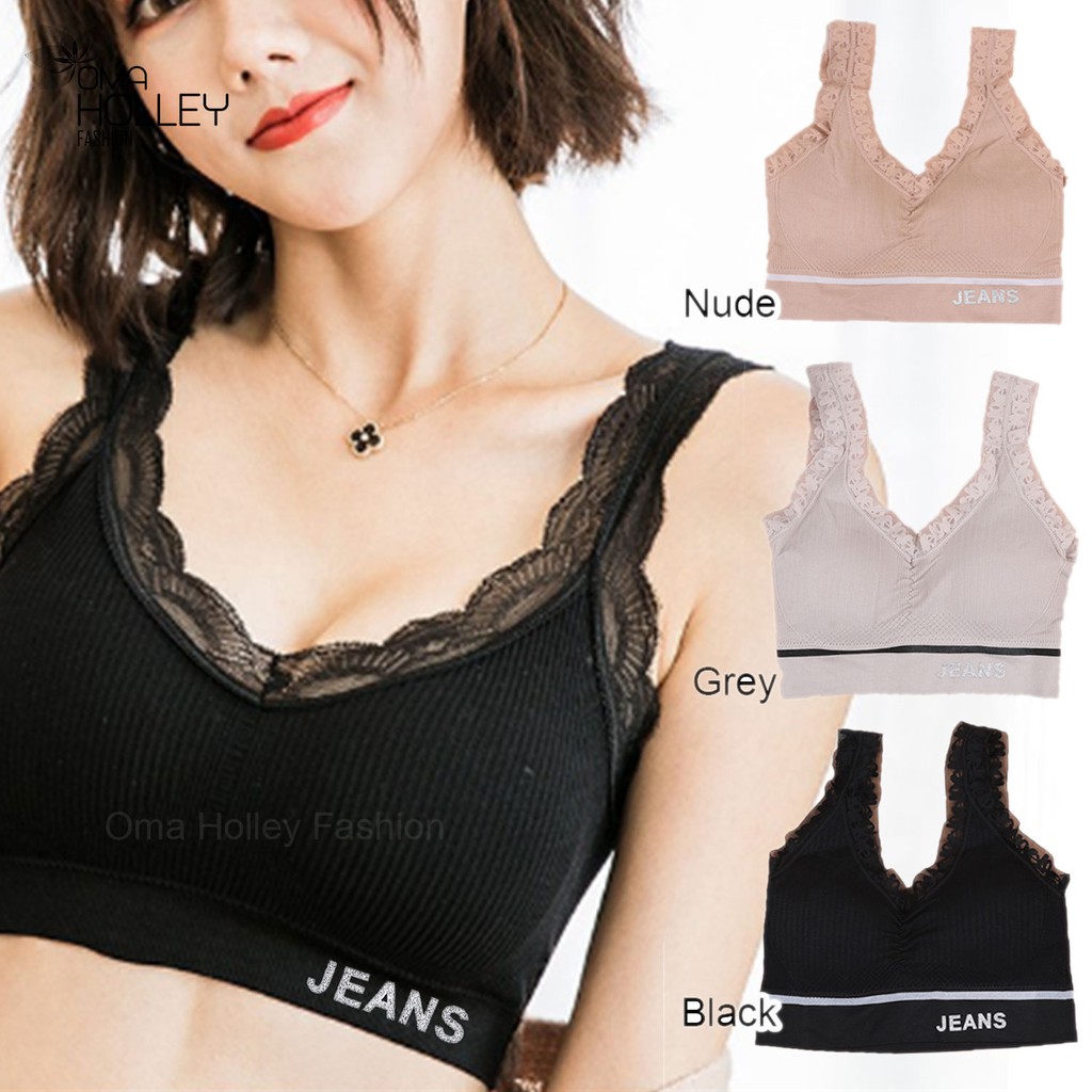 (COD) OH Fashion Bra wanita kombinasi brukat #B004