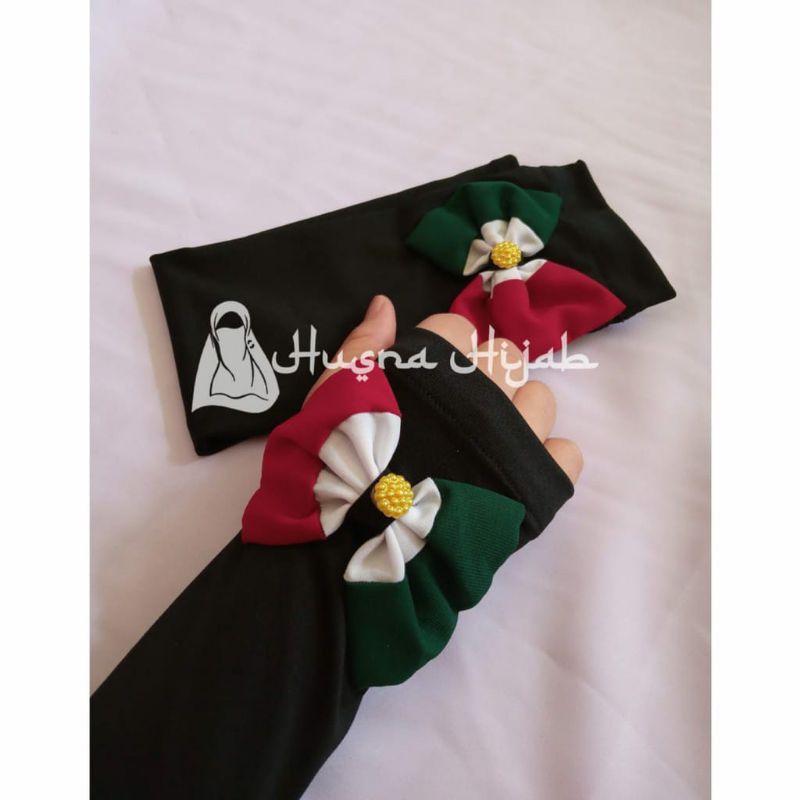 [HUSNA COLLECTION] HANDSOCK Jempol Pita Palestine / HANDSOCK PALESTINA