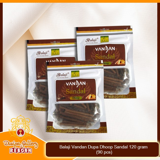 Dupa/ Hio wangi Balaji Vandan Dupa Dhoop Sandal 120 gram (90 pcs)