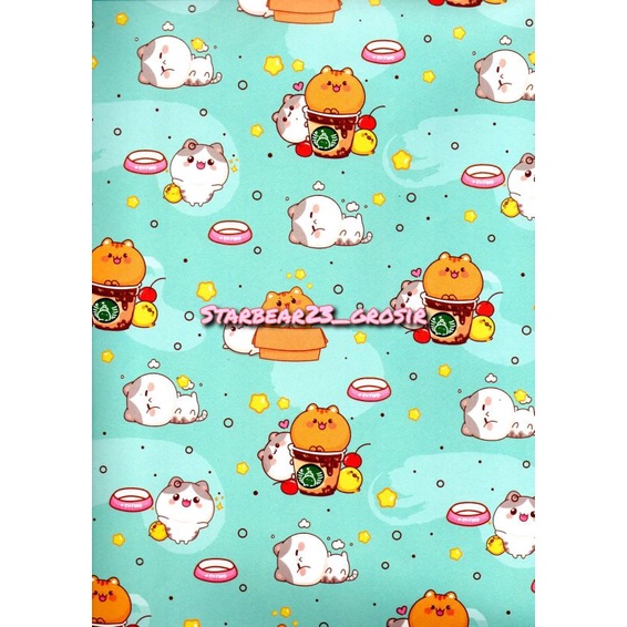 

Kertas kado Jumbo Chibi Cute Cats Sansanwawa