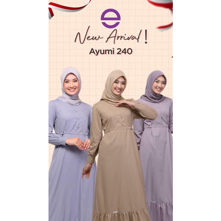 DRESS / GAMIS ETHICA AYUMI 240 SILVER GREY, WARM SAND TERBARU