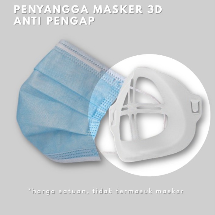 PENYANGGA MASKER 3D MASK BRACKET SILIKON SIRKULASI UDARA