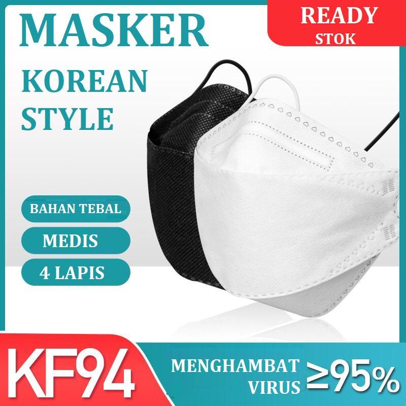 Masker KF94 Korea 4 Ply Disposable Face Mask 1 Box Isi 50Pcs