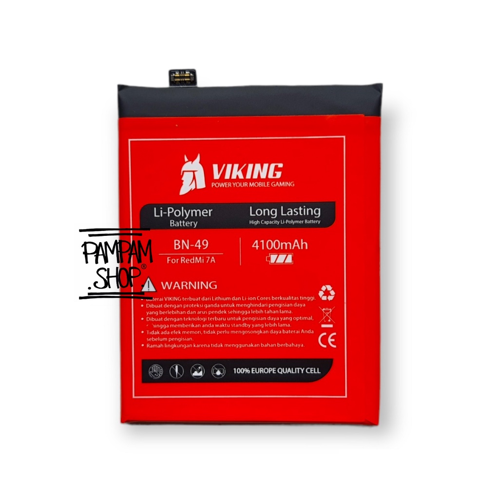 Baterai VIKING Double Power Original XiaoMi Redmi 7A BN49 Ori Batre Batrai Battery Dual Power Handphone HP Xiao Mi BN 49