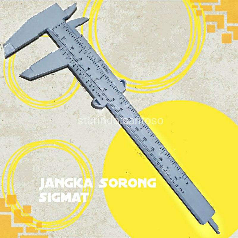 Sigmat JANGKA SORONG DIGITAL 150mm caliper sketmat pengukur penggaris ukur milimeter