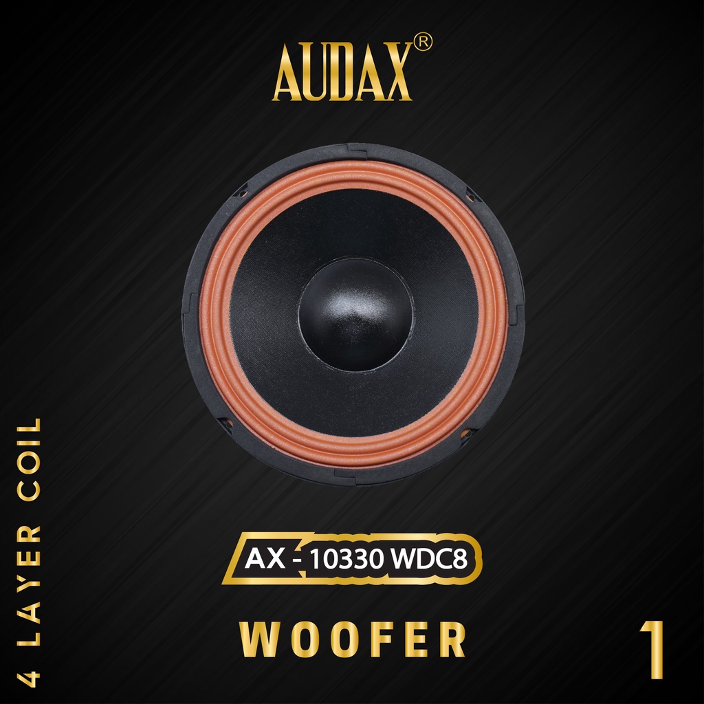 Audax - Speaker Pasif 10" AX-10330 WDC8 4 Layer Coil Woofer