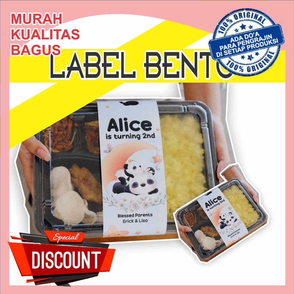 

[AENBAG] Label Bento Tasyakuran Ulang Tahun PRINT