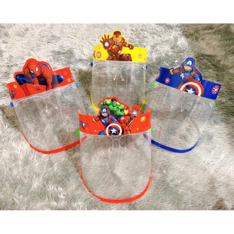 FACESHIELD KACAMATA ANAK KARAKTER IMPORT 4 MOTIF FACE SHIELD