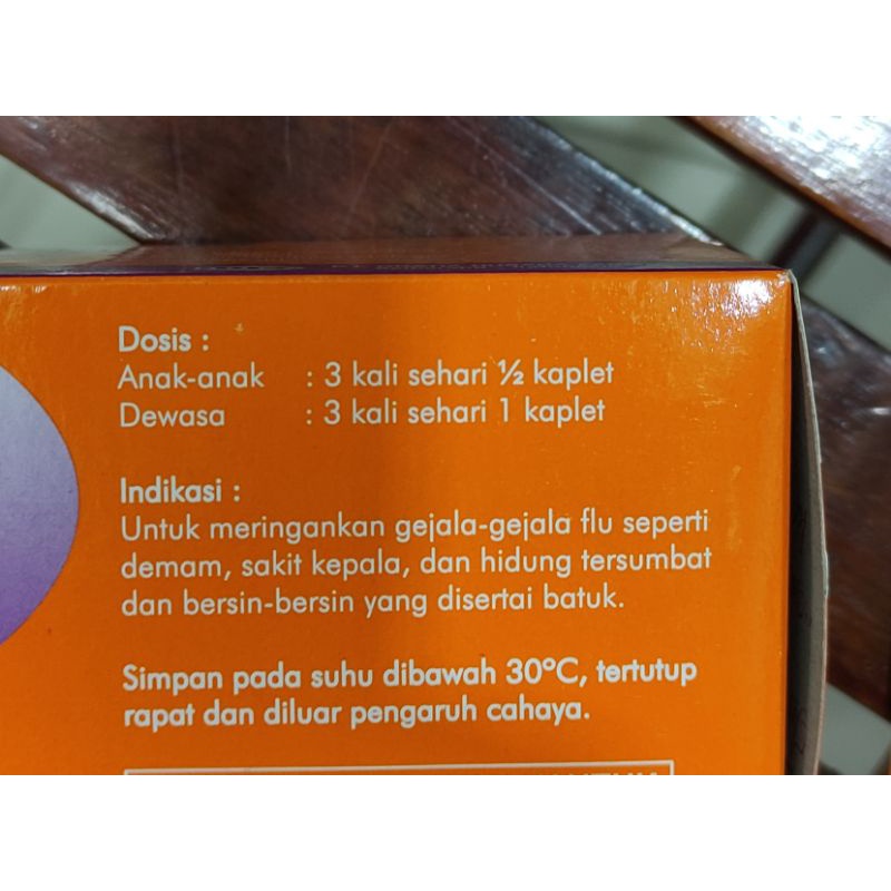 Hufagripp Forte / Demam / Flu / Bersin / Hidung Tersumbat / Batuk / 10 Tablet