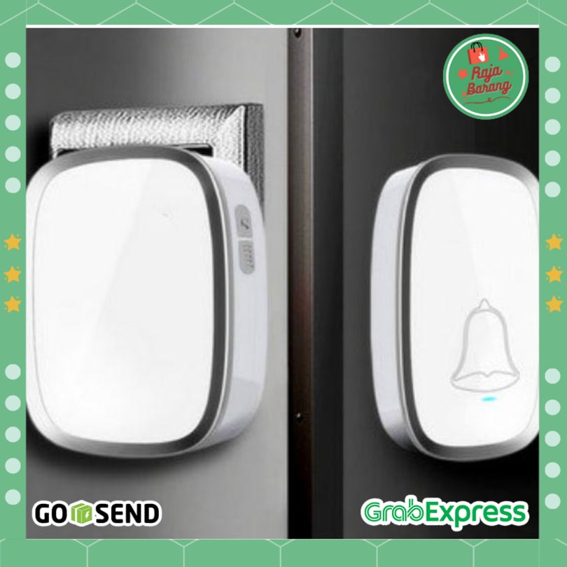 Aksesoris Rumah - Taffware Bel Pintu Wireless Waterproof 36 Nada