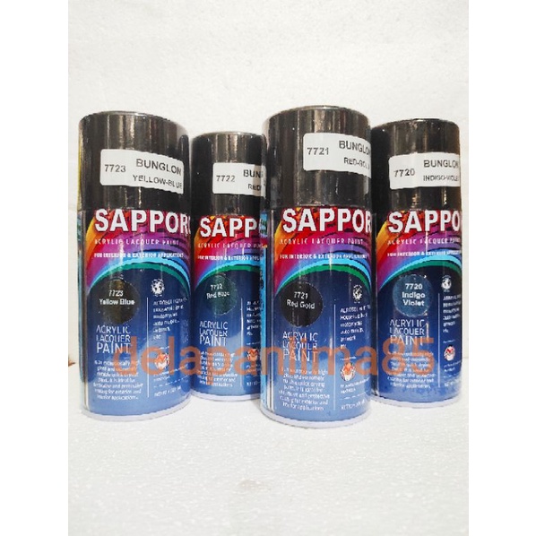 Sapporo Paint Bunglon/cat bunglon/cat semprot/pylox/pylok/pilok/helm/motor/aerosol