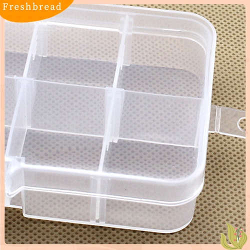 【Fresh】❀10 Compartment Adjustable Transparent Plastic Jewelry Bead Storage Box Organizer