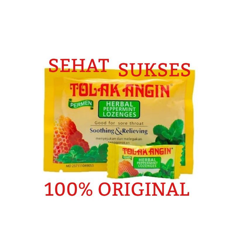 PERMEN TOLAK ANGIN HERBAL PEPPERMINT LOZENGES