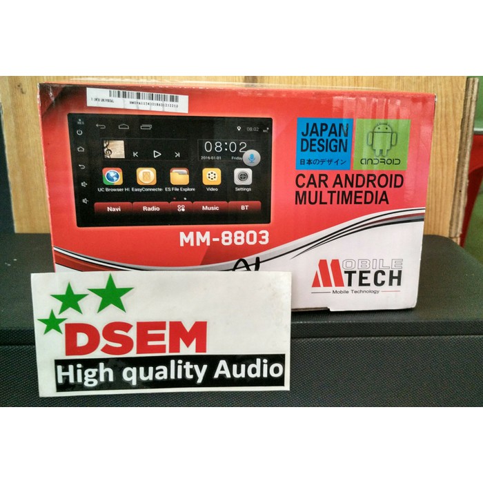 Terlaris Mtech Mobile MM-8803 Android Head Unit Double Din 7 inch Tape Mobil