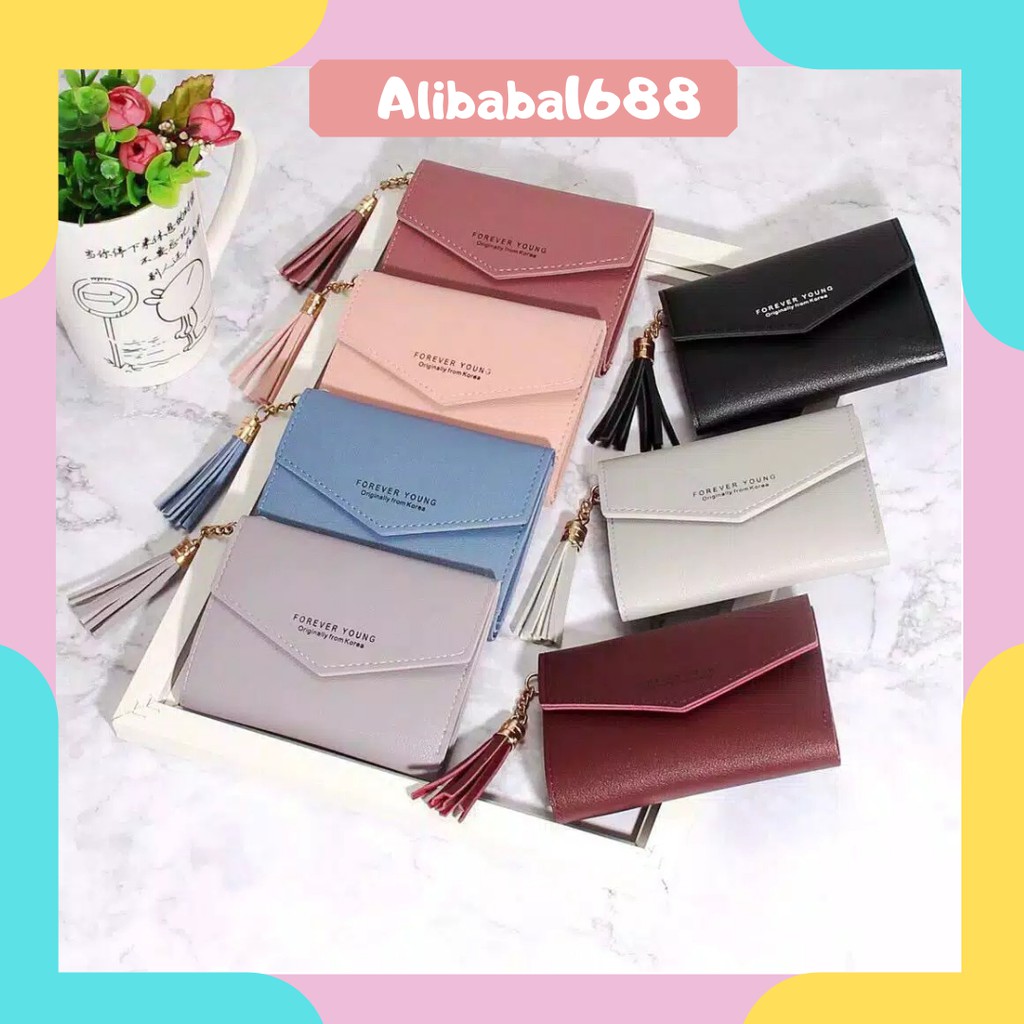 *ALIBABA1688*COD Dompet Wanita Forever Young Lipat A17 / Dompet Mini Import Forever Young 2019