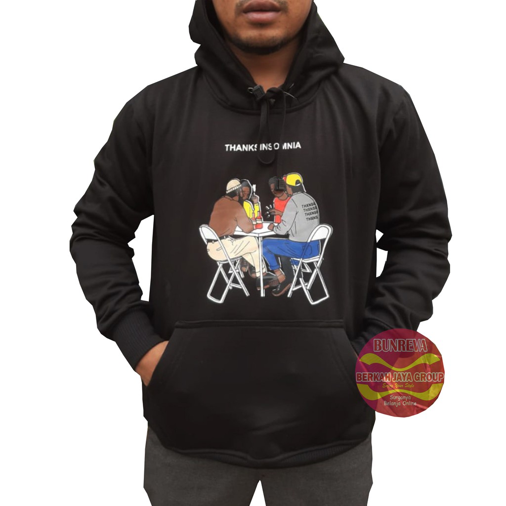 Sweater Hoodie Distro Pria Thanksomnia Hitam Shopee Sweater Hoodie Distro Pria Thanksomnia Hitam Shopee
