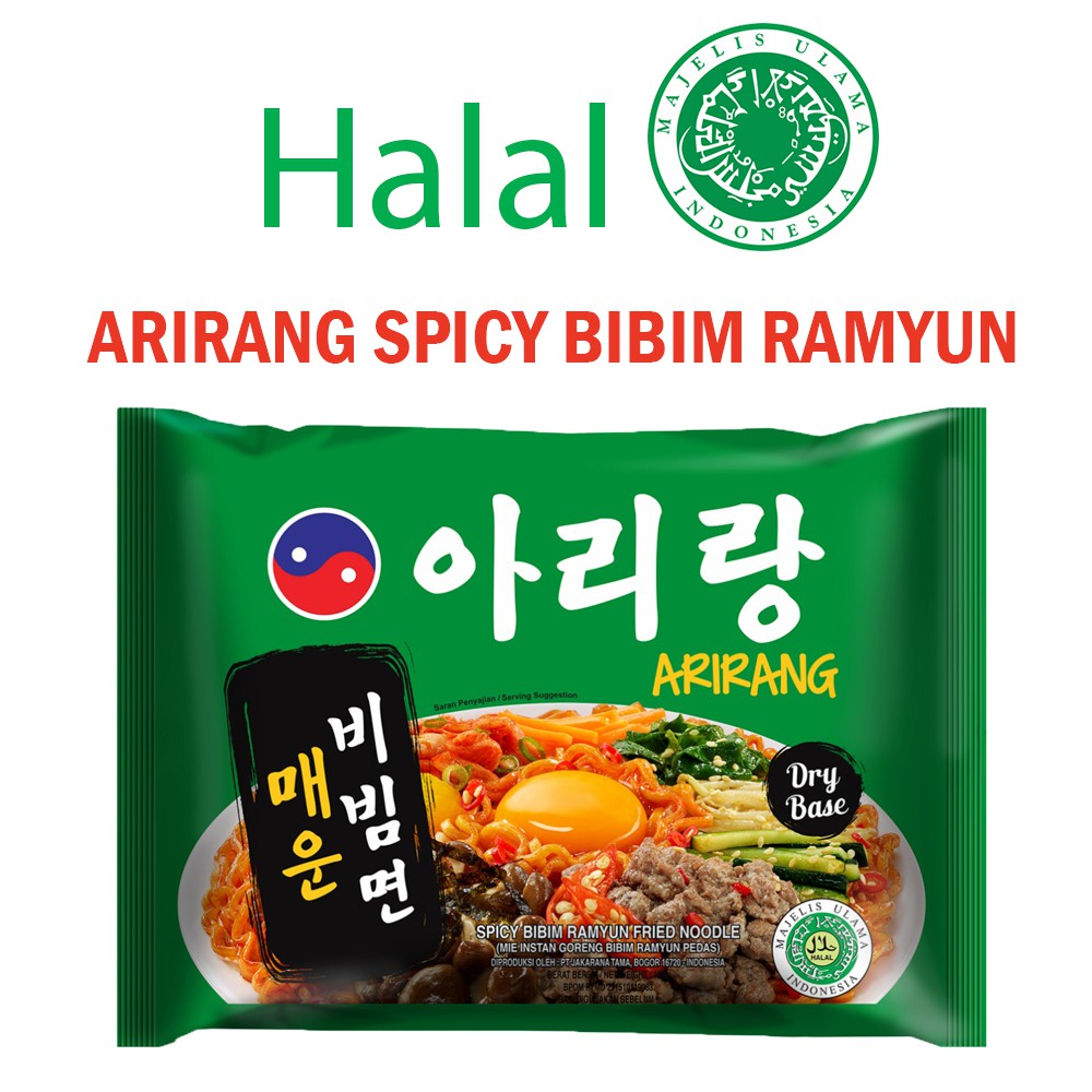 

MIE INSTAN ARIRANG SPICY BIBIM RAMYUN FRIED NOODLE HALAL