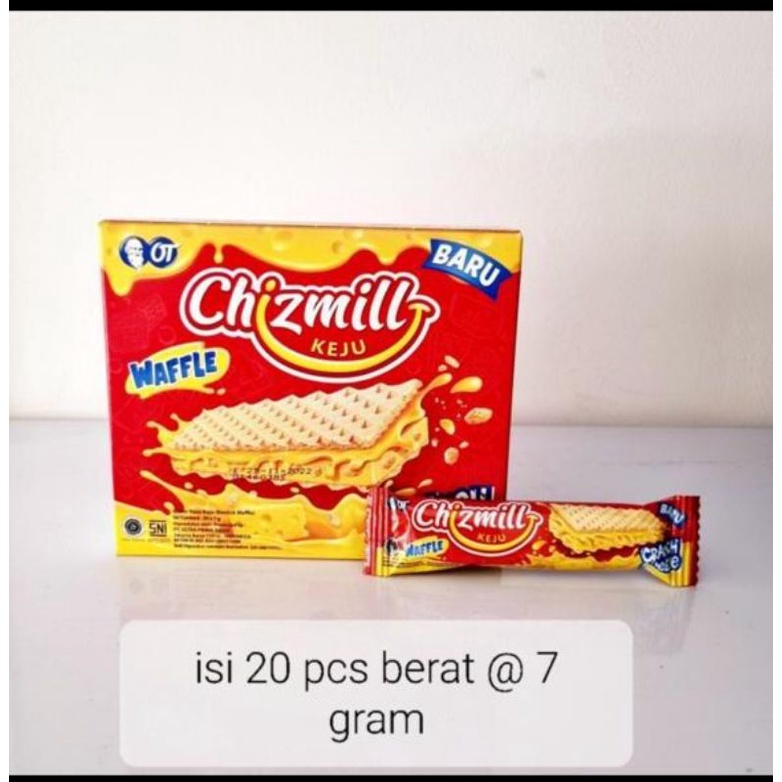 

OT waffle chizmill isi 20pcs @7 gram