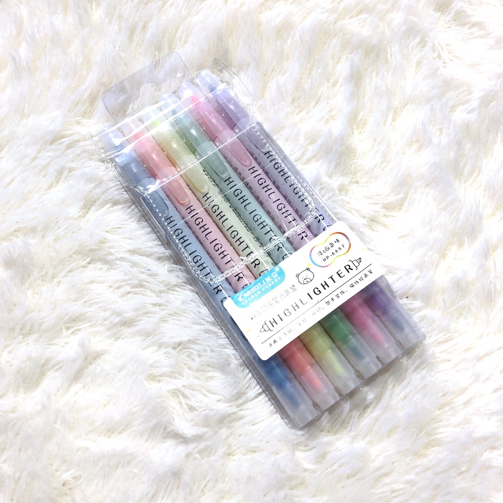 

Stabilo Highlighter Dual Tip Pastel Color 1 pack (6pcs)