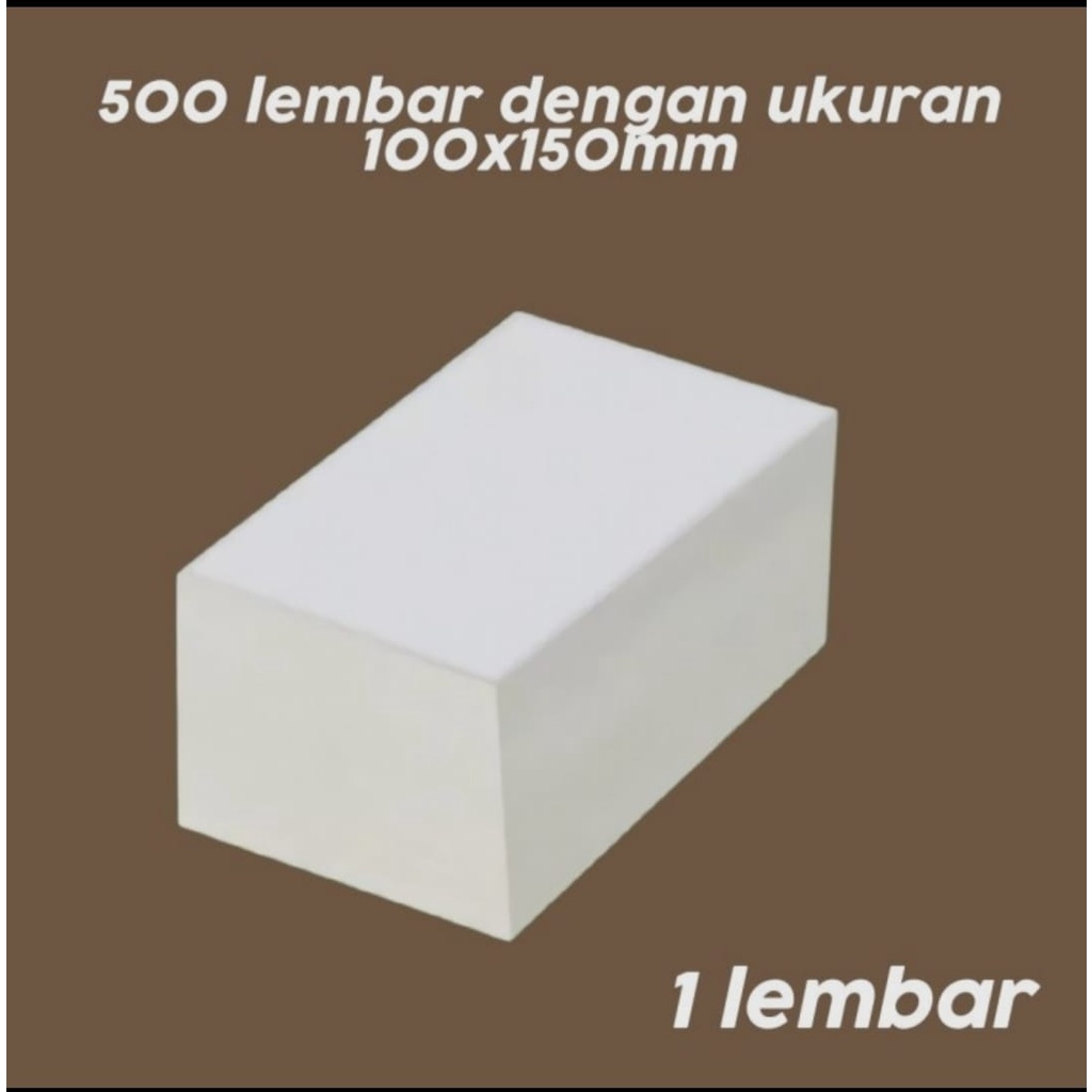 Kertas thermal ukuran 100x150 continuous paper, kertas thermal