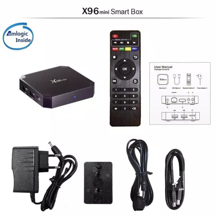 TJBOX X96 mini RAM 2GB ROM 16GB Android Tv Box New Android 9.0