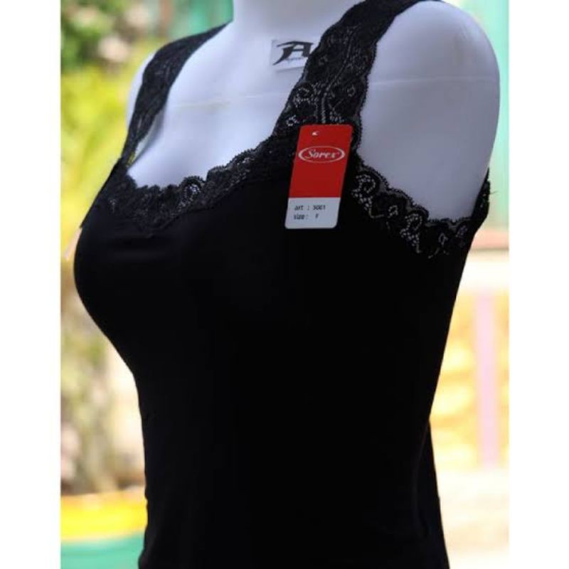 SOREX Tanktop Dalaman Wanita Orisinil / Tanktop Sorex Renda Atasan Wanita