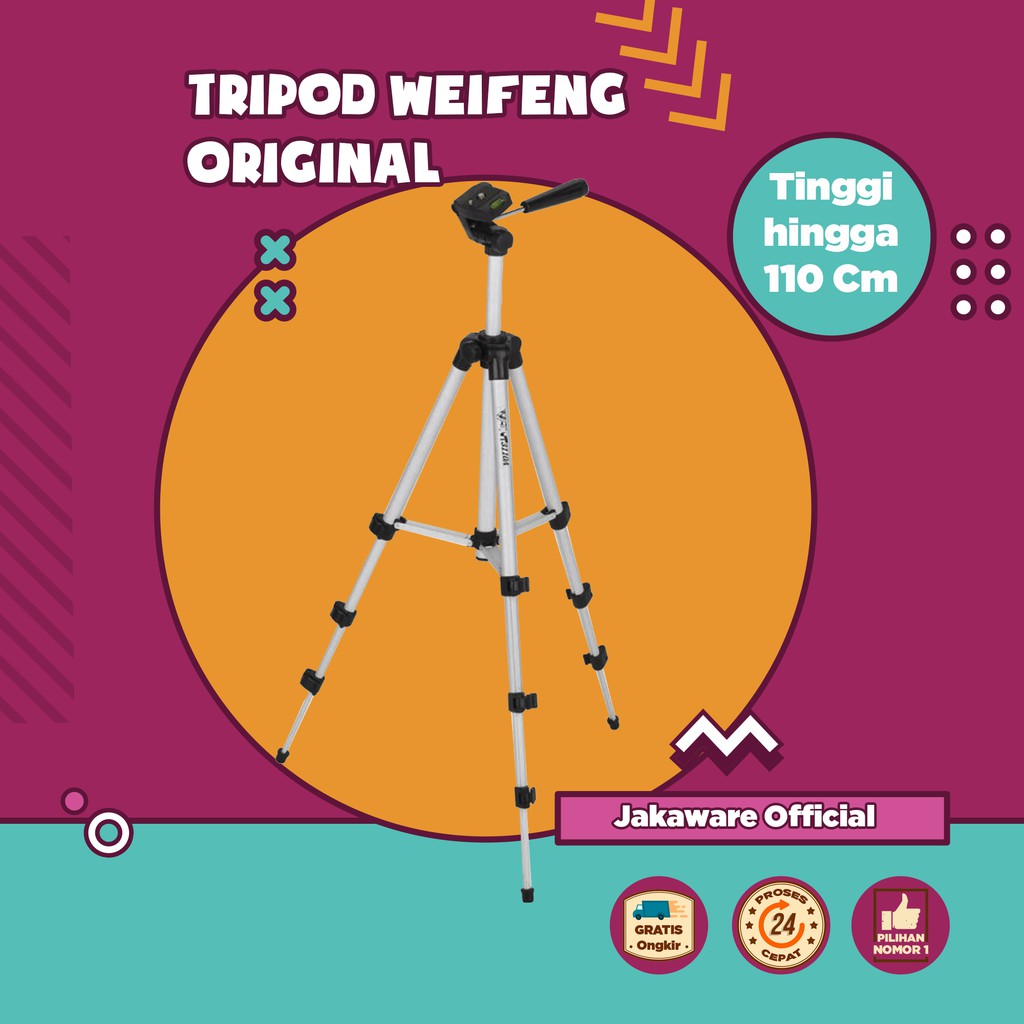 TRIPOD STAND 4 SECTION ALUMUNIUM WITH BRACE ORIGINAL TRIPOT ORI ASLI KAMERA CAMERA FOTOGRAFI VIDEOGR