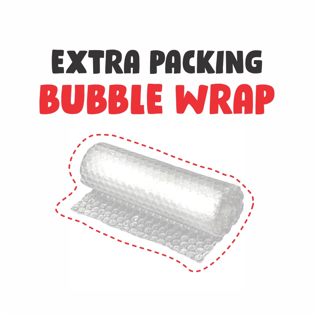 

Tambahan packing Bubble Wrap agar paket lebih aman dan safety