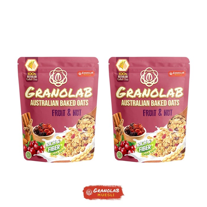 

Jual Paket Granola Fruit & Nut 210 Gr - Granolab Muesli