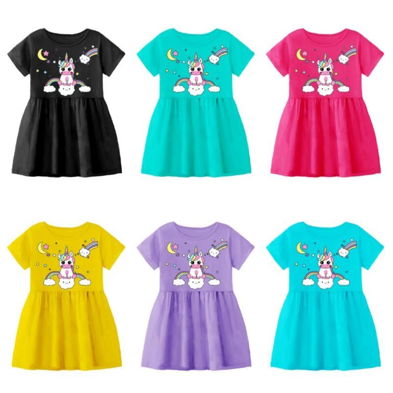 Dress Anak Kerut 1-6th