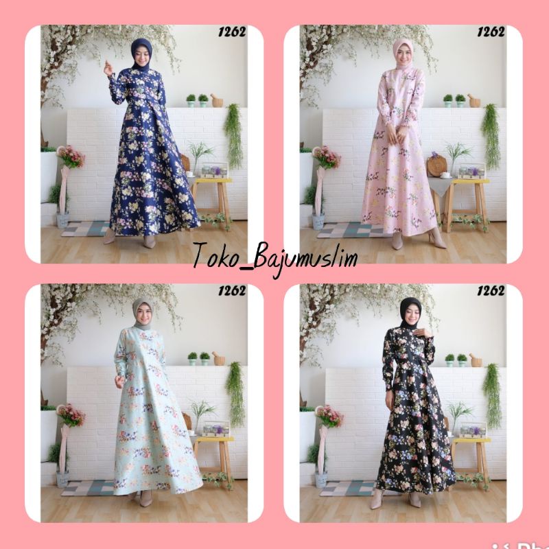 GAMIS MOTIF BAHAN KATUN JEPANG IMPORT
