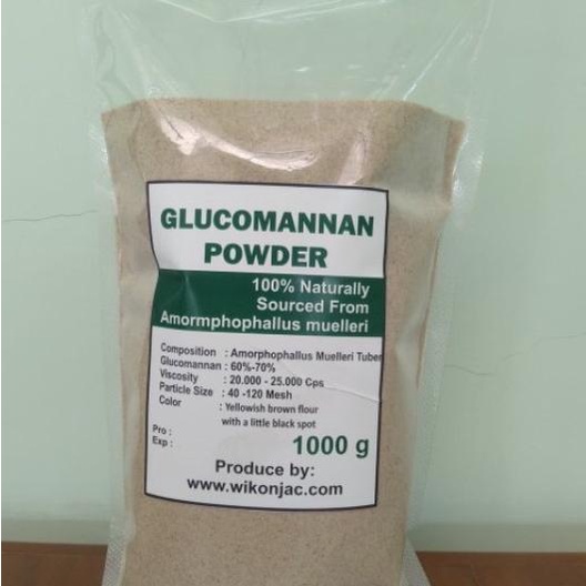 

[[COD]] Tepung porang 60% glucomannan 1 kg TERUJI Kode 552