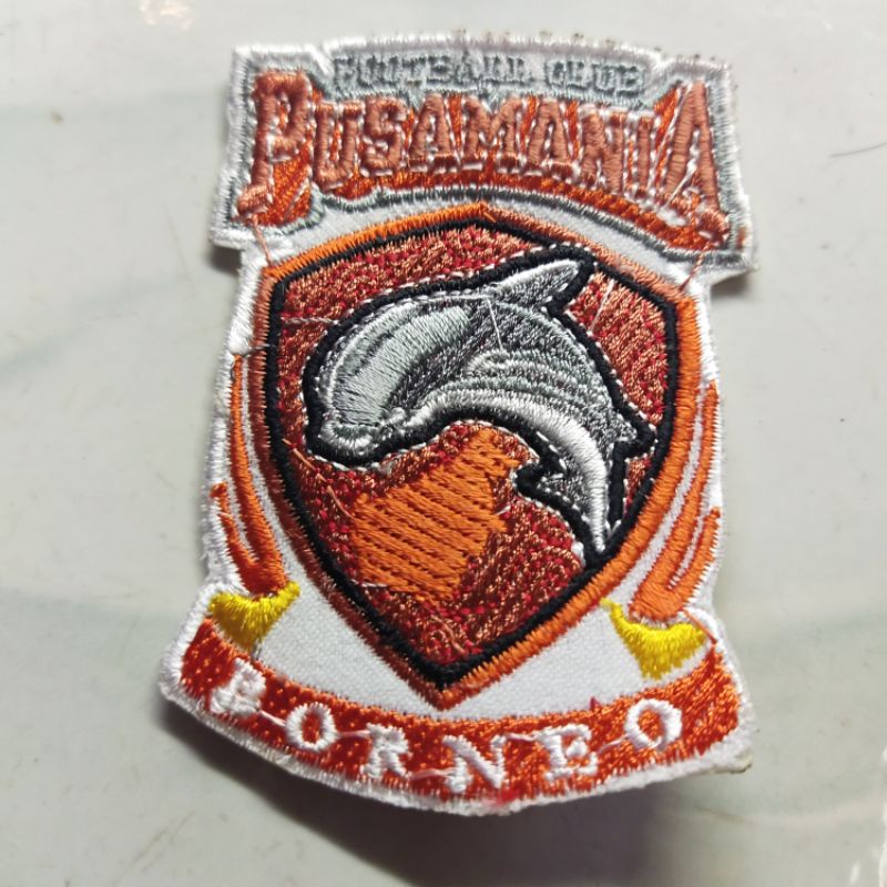 emnlem patch bordir pusamania borneo