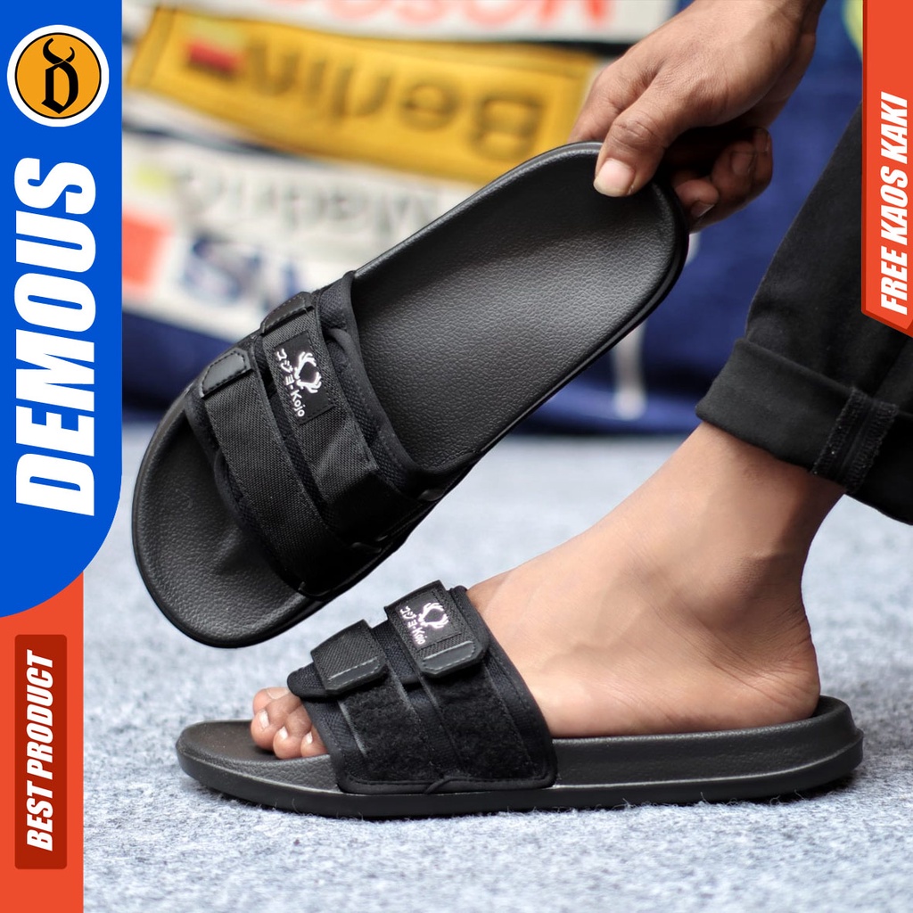 DEMOUS MAXI Sandal Pria Distro Kekinian Murah Slipper