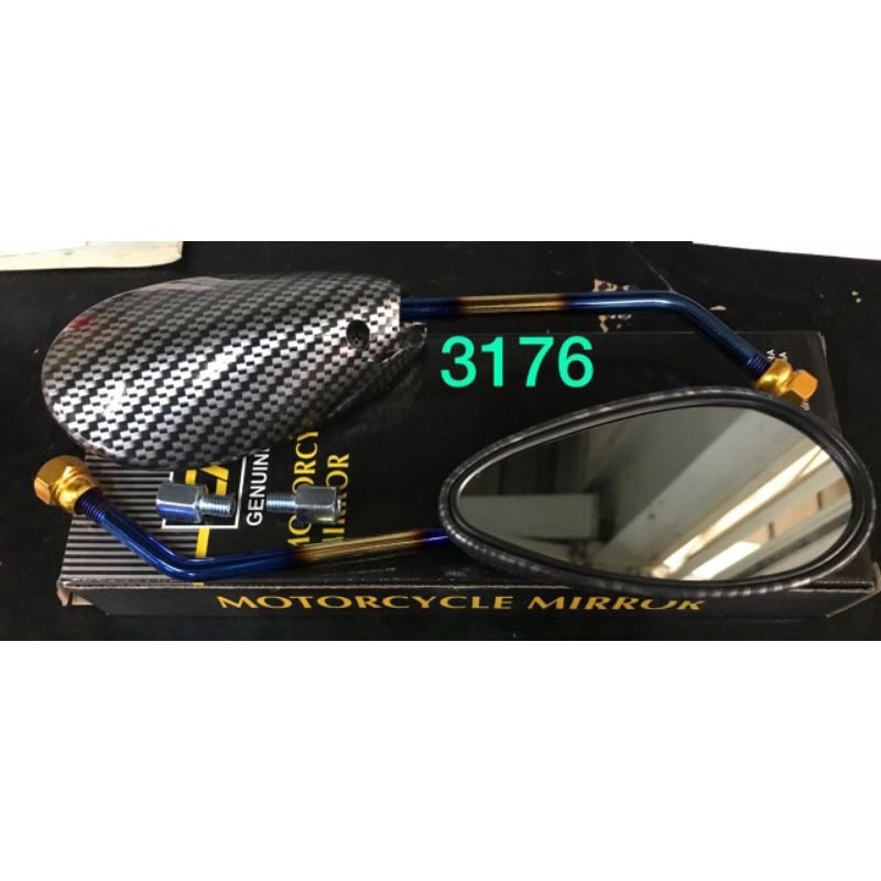 SPION CARBON TWOTONE MODEL STANDAR SATRIA FU DRAT 12 PLUS DRAT 14 YAMAHA HONDA UNIVERSAL-2TONE CR7