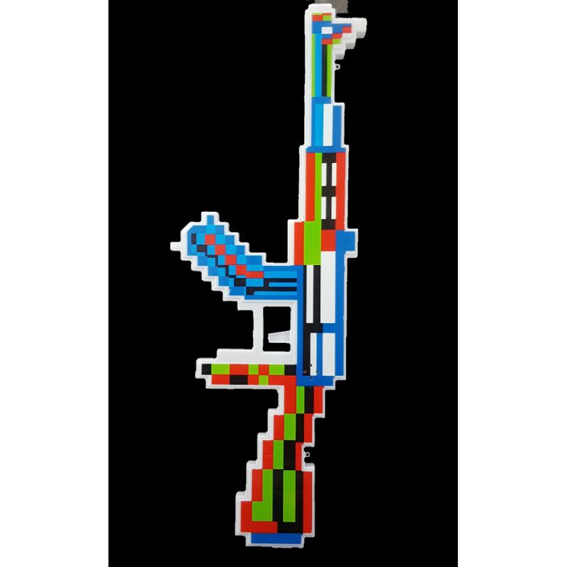 Mainan Anak Tembakan Mine craft musik dan lampu minecraft minicraft