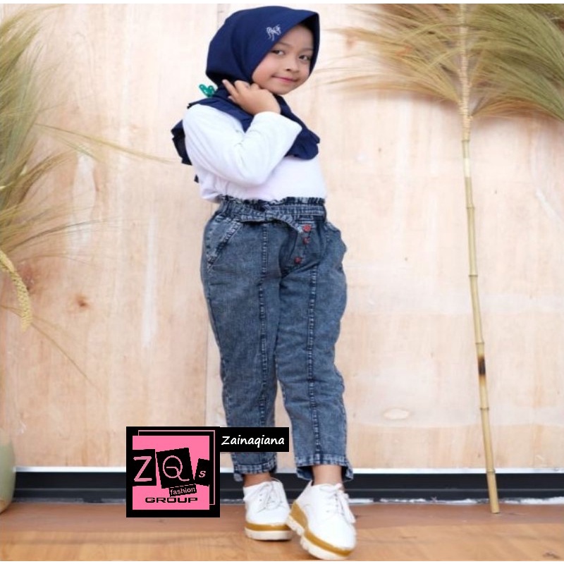 Celana Baggy Jeans Anak Anak Kekinian