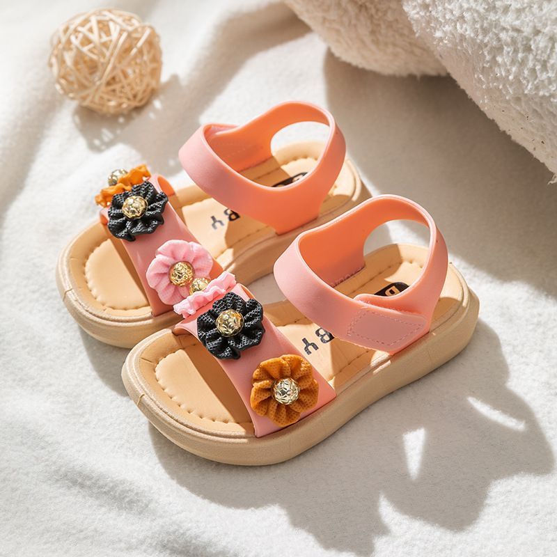 Medan Termurah KD005 (Size 20-29) Sendal anak perempuan import Sandal flower cute cantik