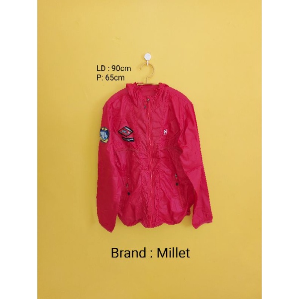 Jaket running MILLET preloved murah
