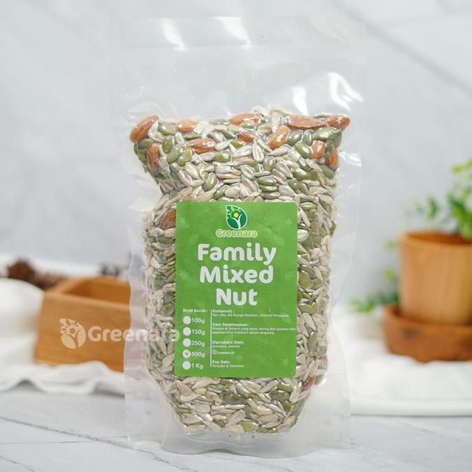 

Family Mixed Nuts 500gr / almond / sunflower seed / pumpkin seed